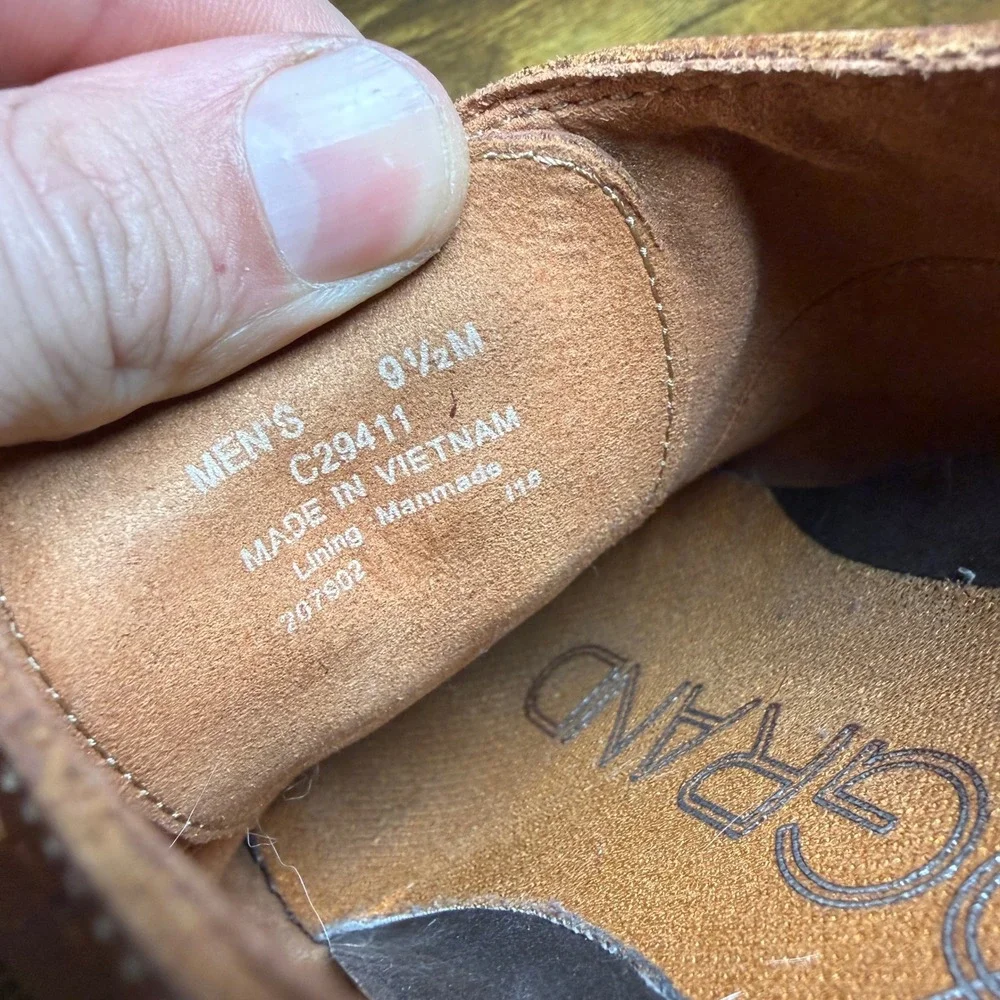 Cole Haan Zerogrand C29411‎ British Tan Leather Wingtip Oxford Mens 9.5M